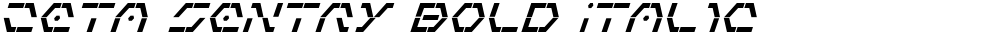 Zeta Sentry Bold Italic