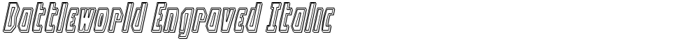 Battleworld Engraved Italic