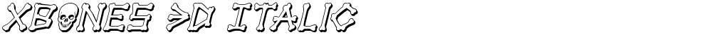 xBONES 3D Italic