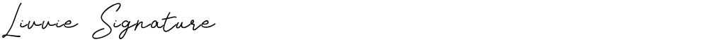 Livvie Signature