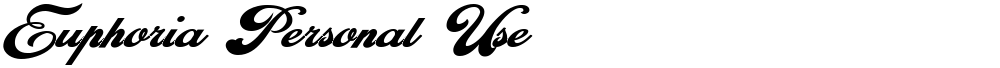 Euphoria Personal Use