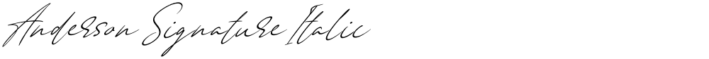 Anderson Signature Italic