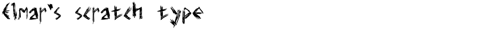 Elmar's scratch type