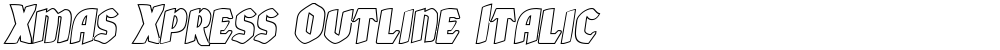 Xmas Xpress Outline Italic