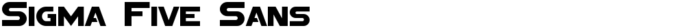 Sigma Five Sans