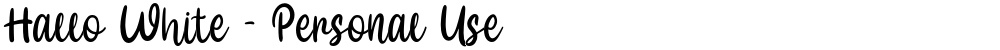 Hallo White - Personal Use