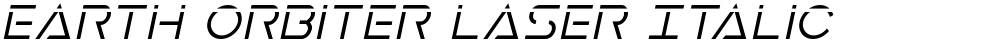 Earth Orbiter Laser Italic
