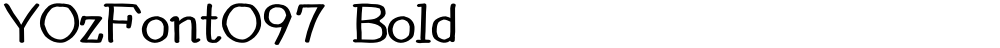 YOzFontO97 Bold