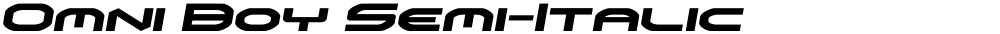 Omni Boy Semi-Italic