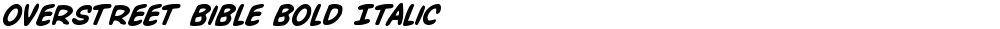 Overstreet Bible Bold Italic