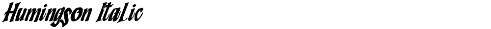 Humingson Italic