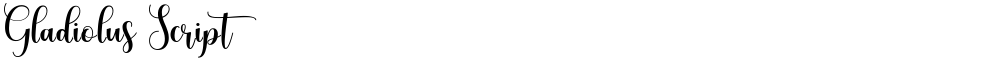 Gladiolus Script