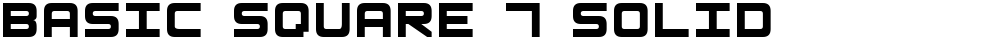 Basic Square 7 Solid