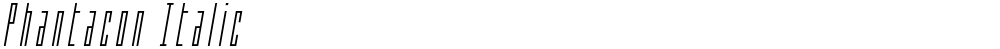 Phantacon Italic