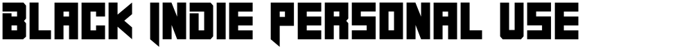 Black Indie Personal Use