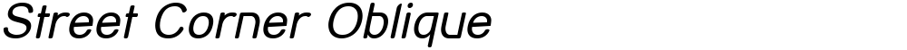 Street Corner Oblique