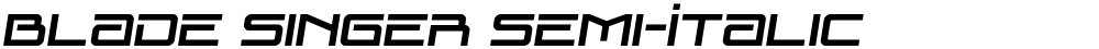 Blade Singer Semi-Italic