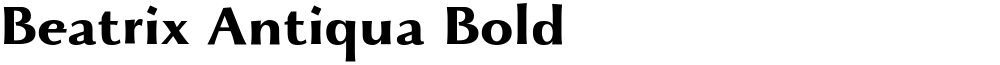Beatrix Antiqua Bold