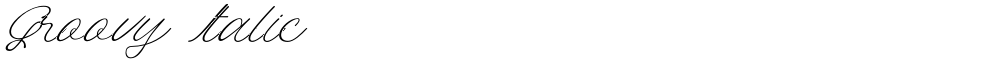 Groovy Italic
