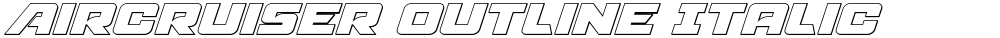 Aircruiser Outline Italic