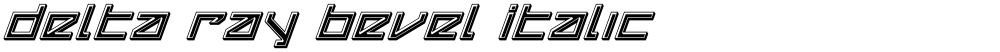 Delta Ray Bevel Italic