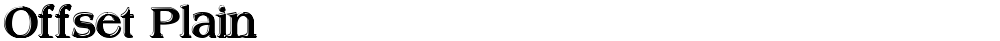 Offset Plain