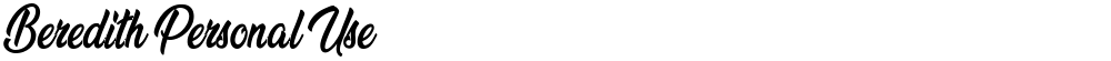 Beredith Personal Use