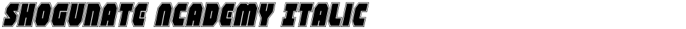 Shogunate Academy Italic