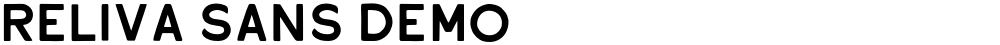 Reliva Sans DEMO