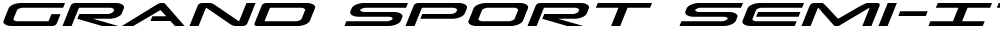 Grand Sport Semi-Italic