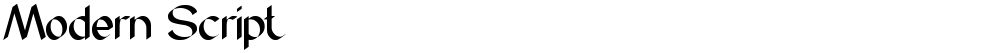 Modern Script