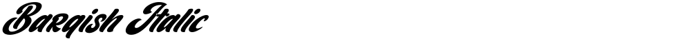 Barqish Italic