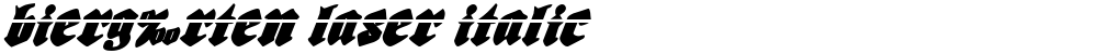 Bierg‰rten Laser Italic