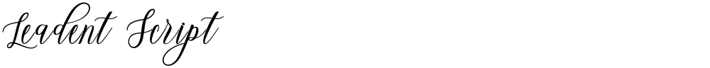Leadent Script