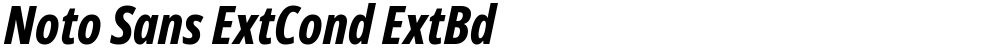 Noto Sans ExtCond ExtBd