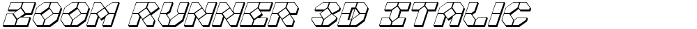 Zoom Runner 3D Italic