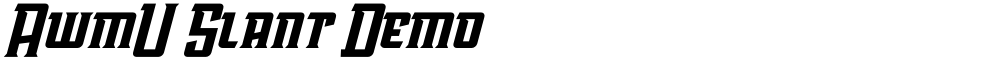 AwmU Slant Demo