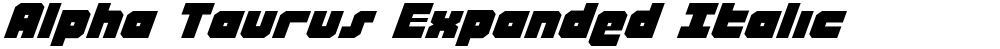 Alpha Taurus Expanded Italic