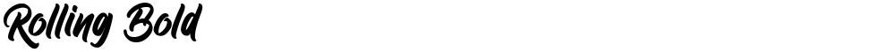 Rolling Bold
