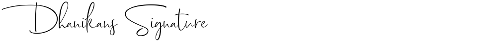 Dhanikans Signature 2