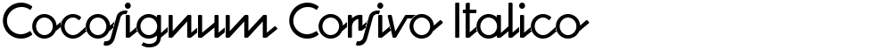 Cocosignum Corsivo Italico