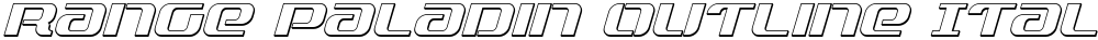 Range Paladin Outline Italic