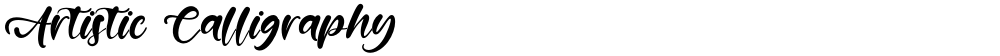 Artistic Calligraphy