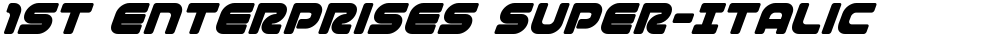 1st Enterprises Super-Italic