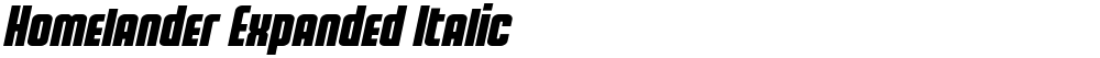 Homelander Expanded Italic