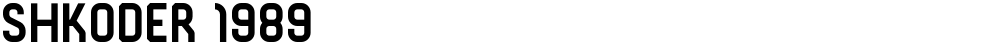 SHKODER 1989