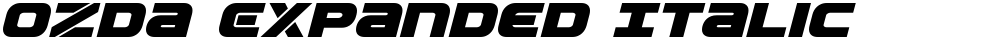Ozda Expanded Italic