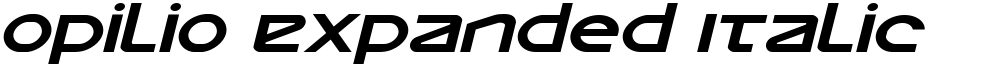 Opilio Expanded Italic