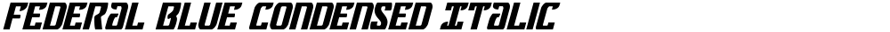 Federal Blue Condensed Italic