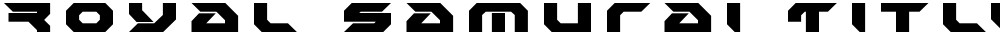 Royal Samurai Title